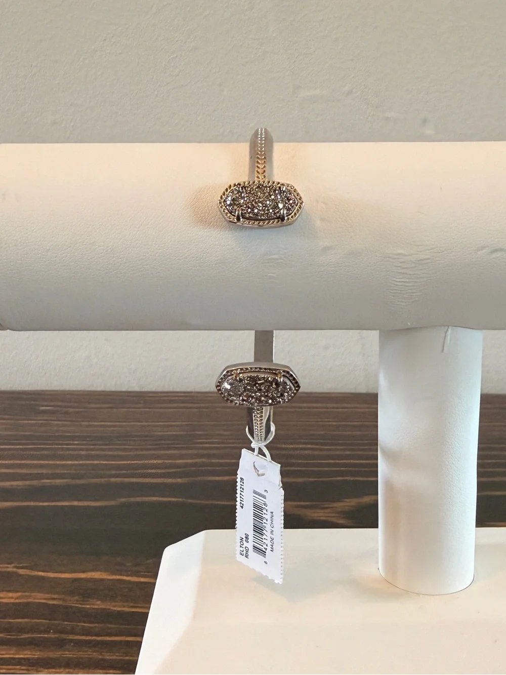 Kendra Scott Elton Silver Druzy Open Cuff Bracelet